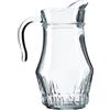 KADAX Brocca in vetro da 1,5 l, brocca in vetro resistente, con beccuccio e manico maneggevole, caraffa in vetro per bevande fredde, succhi di frutta, latte, tè freddo, trasparente (Fargo)