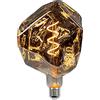 TIANFAN Lampadina Led Vintage 4W Dimmerabile Poliedro φ150mm Grande Lampadina Led Decorativa Edison 220V E27 Fumo