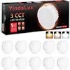 YindaLux 10x Modulo LED 230V Dimmerabile 5W IP44,ø50x23mm Lampadine LED per faretti da incasso,sostituzione per GU10/MR16,Bianco caldo Bianco naturale Bianco freddo, angolo di emissione 120°