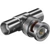 GOOBAY Adattatore BNC a T, 1 Maschio + 2 Femmine