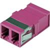 OEM Adattatore a Bussola Keystone LC Duplex Multimodale OM4 Fucsia