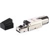 Techly Professional Plug RJ45 Cat.6A Schermato STP Tooless