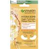 Garnier Maschera di panno per gli occhi, idratante, contro occhiaie, riduzione delle borse lacrimali, formula vegana con estratto di arancia e acido ialuronico, Hydra Bomb, 6 g