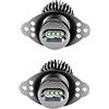 Riloer Angelo Eyes Halo Ring Lampadine, 1Pair 12V 40W Led Angelo Eye Marker Lampadine Per Bmvv 3 Serie E90 Saloon Lci/E91 Touring Lci 2008-2011