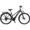 Fischer Bicicletta elettrica da Trekking, VIATOR 5.0i Bicicletta elettrica da Donna, RH 49 cm, Motore Centrale 50 NM, Batteria da 36 V nel Telaio, Grigio Ardesia Opaco, 28 Pollici