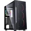Itek Case SUPREME TB - Gaming Full Tower, 4x12cm ARGB fan, 2xUSB3, Side Glass
