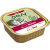 OASY 100 gr Oasy Alimento Completo Cibo Umido Delizioso Patè Adult per Gatti Adulti Ricco di Manzo in Vaschetta Grain e Gluten Free