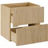 Comad Nordic Cremona armadietto 60x45.8x57 cm sottolavabo sospeso rovere NORDIC CREMONA 82-60-46-2S