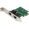 StarTech.com Adattatore Rete Ethernet Gigabit PCIe 2 porte RJ45 1Gbps