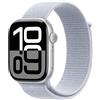 Apple Watch Series 10 GPS 46mm Alluminio Argento con Cinturino Blu Smartwatch