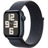 Apple Watch SE GPS 40mm Alluminio Nero Cinturino Sport Loop Blu Smartwatch