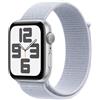 Apple Watch SE GPS 44mm Alluminio Argento con Cinturino Sport Loop Blu Tempesta