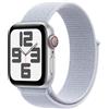 Apple Watch SE GPS + Cellular 40mm Argento con Cinturino Sport Loop Blu