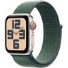 Apple Watch SE GPS + Cellular 40mm Alluminio Galassia con Cinturino Verde Lago