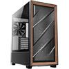 Antec Flux Case PC Midi Tower ATX/ITX/micro ATX Nero e Legno con Finestra Laterale