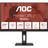 AOC E3 24E3QAF Monitor LED 23.8" Full HD IPS 75Hz HDR Nero Senza Cornice