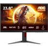 Aoc Monitor Gaming 24G4HA 23.8" Full HD IPS 200Hz 1ms HDR10 G-SYNC Nero Rosso