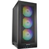 Sharkoon Rebel C20 Case PC Mini-ITX RGB Nero con 3 Ventole 120mm