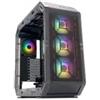 In Win AIRFORCE Case PC Middle Tower Vetro Temperato Nero per Gaming ATX/mATX/ITX