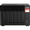 QNAP TS-673A NAS 6 bay AMD Ryzen 8GB RAM Tower Nero