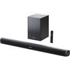 Sharp HT-SBW202 Soundbar 2.1 con Subwoofer Wireless 200W Bluetooth HDMI Nero