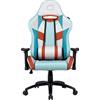 Cooler Master Caliber R2 Sedia da Gaming Imbottita Marrone/Turchese/Bianco Reclinabile