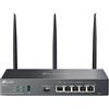 TP-Link ER706W Router Wireless Gigabit Dual-band 3000Mbps MU-MIMO 4 LAN VPN Nero