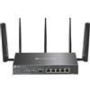 TP-Link Omada ER706W-4G Router Wi-Fi 6 Dual-band 4G LTE 5 porte Gigabit Nero