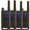 Motorola T82 Extreme Walkie-Talkie 16 Canali 10km Impermeabile IPX4 Nero/Arancio 4pz