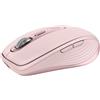 Logitech MX Anywhere 3S Mouse Wireless Compatto Rosa 8K DPI Clic Silenzioso USB C
