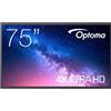 Optoma Lavagna Interattiva 75" 4K Ultra HD Touchscreen Android 13 64GB 8GB RAM