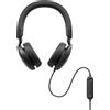 DELL WH5024 Auricolare Cablato USB-C Nero con Cancellazione Rumore per PC e Chiamate