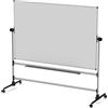 Bi-Office Lavagna Girevole Magnetica 120x90 cm Bianca con Struttura in Alluminio