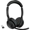 Jabra Evolve2 55 Cuffie Wireless Bluetooth per Ufficio Nero con Cancellazione Rumore