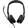 Jabra Evolve2 50 Auricolare Bluetooth Nero a Padiglione per Ufficio con ANC