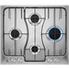 Electrolux RGG6243LOX Piano cottura a gas 60cm 4 fornelli da incasso nero e inox