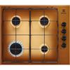 Electrolux KGS6404T Piano Cottura Gas 4 Fornelli da Incasso 59.5 cm Marrone