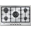 Whirlpool Piano cottura a gas GMAL 7522 IXL, 5 fuochi, da incasso, acciaio inox, 73 cm