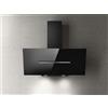 Elica Cappa aspirante SHY-S BL/A/90 da parete 90cm nero/acciaio inox 650m³/h