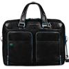 Piquadro Porta PC Pelle Nero Blue Square CA2849B2