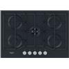 Hotpoint Piano cottura a gas 5 fuochi da incasso 73 cm nero vetro con bruciatore wok