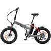 Argento e-Mobility Bici Elettrica Pieghevole Mini 20" 250W 7V Grigio Freni Disco