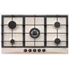 Glem Gas GT955HSA Piano Cottura Gas 5 Fuochi 90cm da Incasso Sabbia con Wok