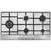 Glem Gas GT95TIX Piano cottura a gas 5 fuochi 86cm da incasso acciaio inox con wok