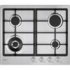 Candy Moderna CHG6BF4WTX Piano Cottura Gas 4 Fornelli da Incasso 60cm Acciaio Inox