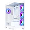 itek Case PC Tower ATX Bianco con Ventole ARGB e Pannello in Vetro Temprato