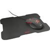 Trust Ziva 21963 Mouse Gaming Ottico 3000 DPI USB 6 Tasti Nero con Tappetino