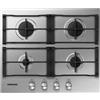 Samsung Piano cottura a gas NA64H3010AK 4 fuochi 60 cm da incasso acciaio inox