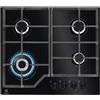 ELECTROLUX EGM6343YAK PIANO COTTURA DA INCASSO 60CM 4 FUOCHI A GAS IN VETRO NERO