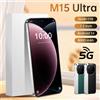 CHOTOG M15 Ultra Mobile Phone 8000mAh Smartphone 5G Dual SIM cellulare 16GB + 1TB Android versione globale originale sblocco del telefono cellulare - Black White